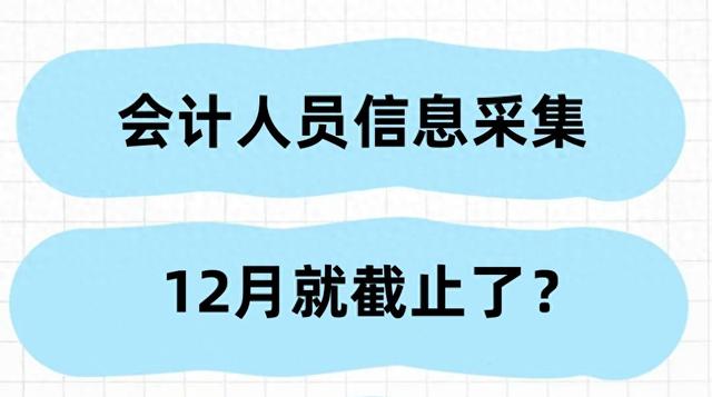 会计信息采集12月截止是真的吗？