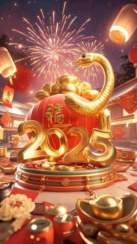 2025新年祝福，开端第一天，望以后越来越好